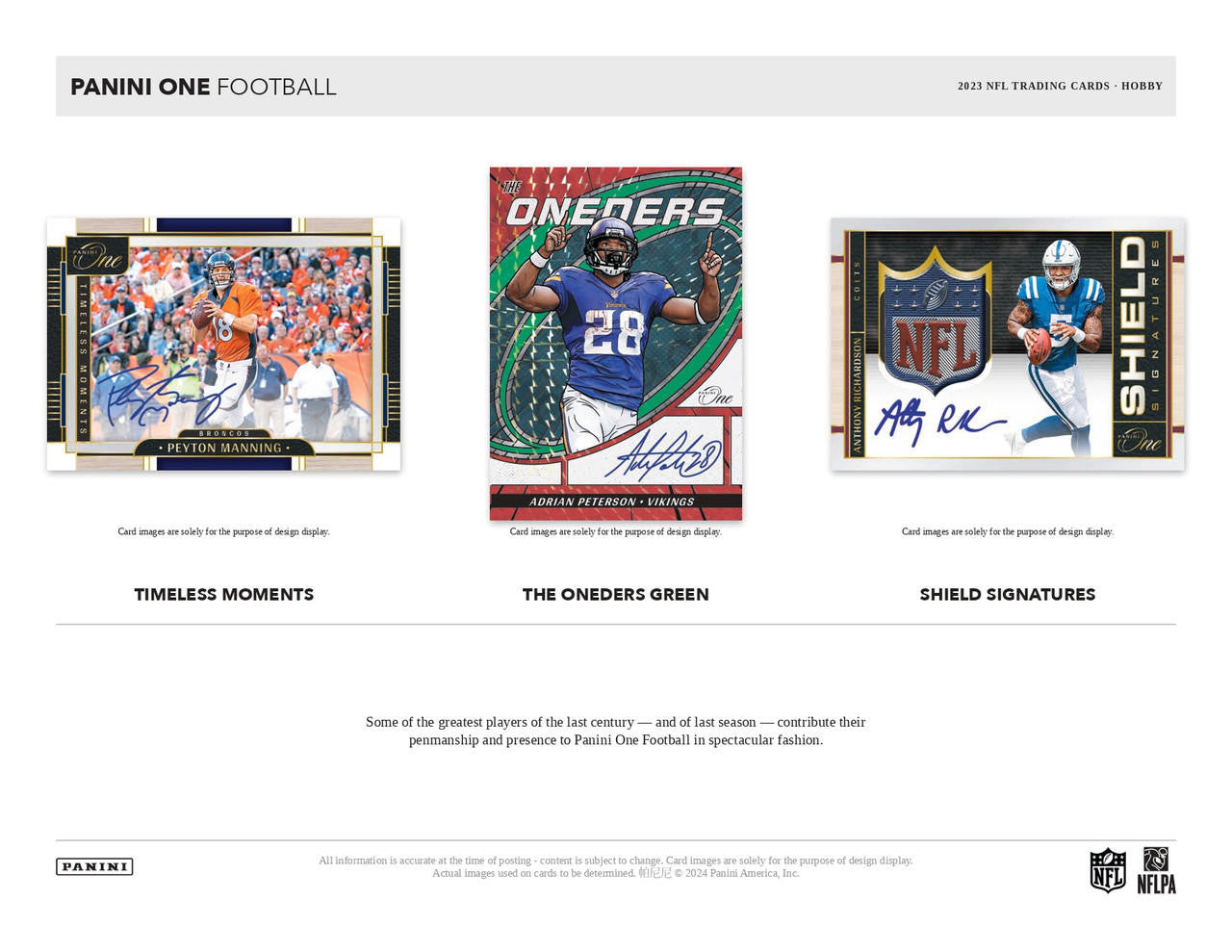 2023 Panini One Football Hobby 20 Box Case