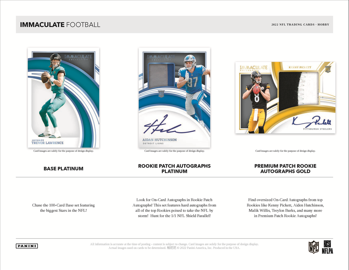 2022 Panini Immaculate Football Hobby Box