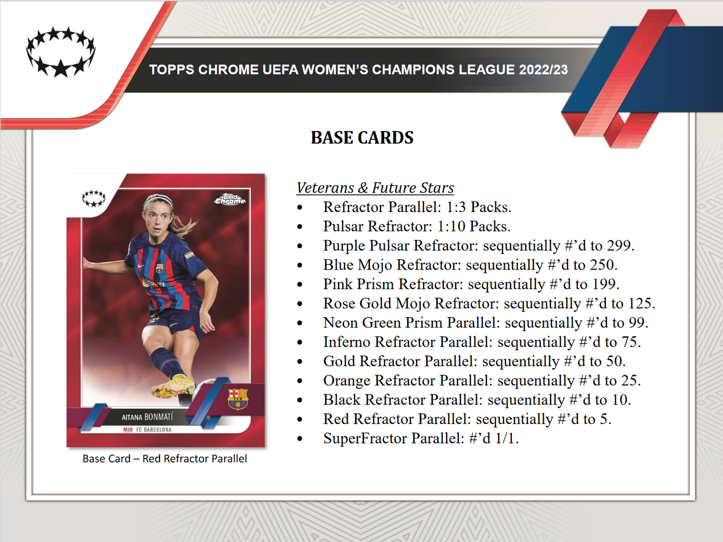 2022-23 Topps UEFA Women's Champions League Chrome Soccer Hobby Box