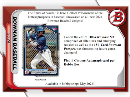2024 Bowman Baseball Hobby Box