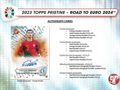 2023 Topps Pristine Road To Euro 2024 Soccer Hobby Box