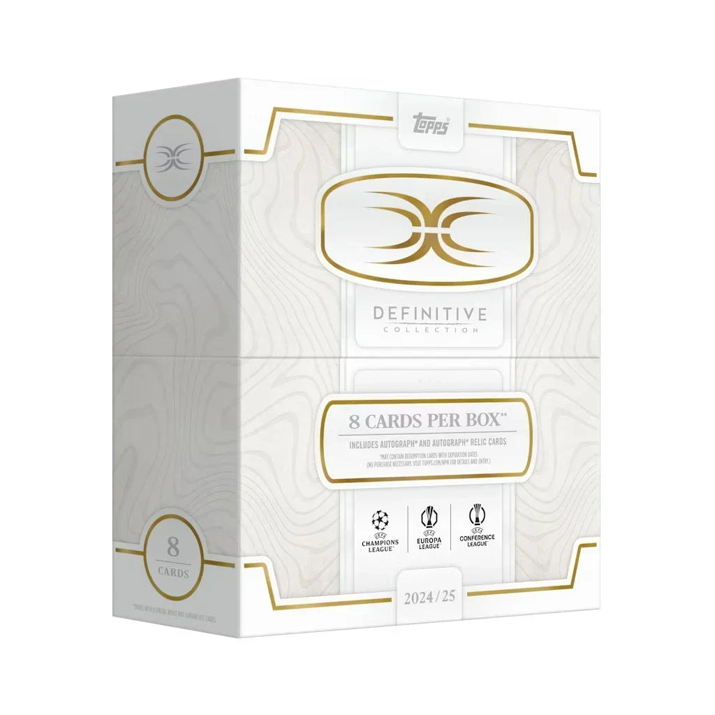 2024-25 Topps Definitive UEFA Club Competitions Soccer Hobby 3 Box Case